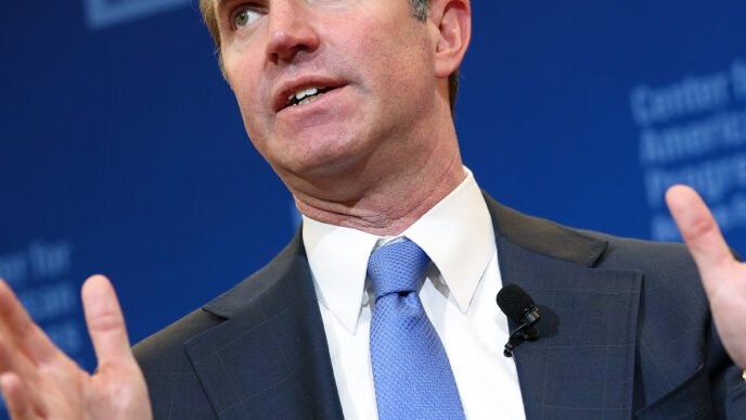 US flag waving in the wind