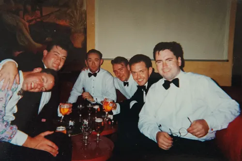 Friends on a trip together, exploring a new city