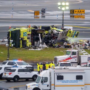 LaGuardia Airport crash scene