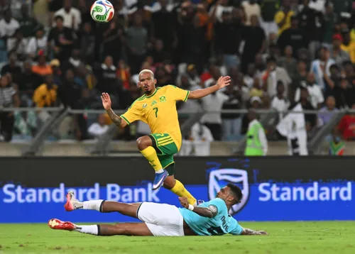 Oswin Appollis in action for Bafana Bafana