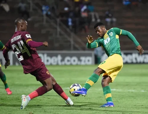 Golden Arrows and Stellenbosch FC players in action
