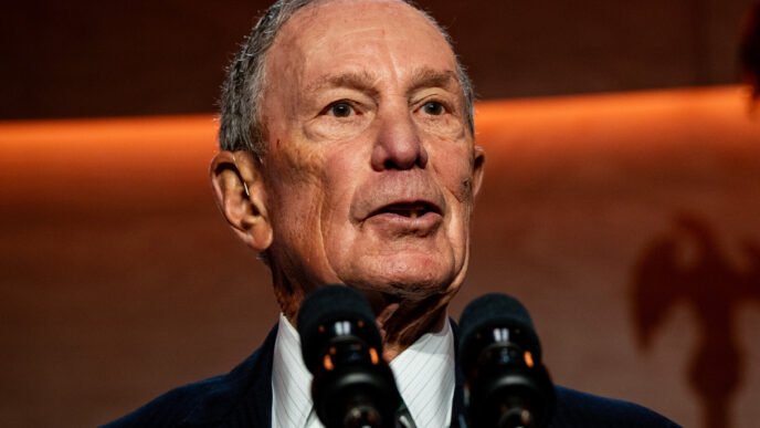 Michael Bloomberg and Micah Lasher