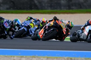 Brad Binder on his motorcycle