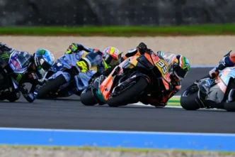 Brad Binder on his motorcycle