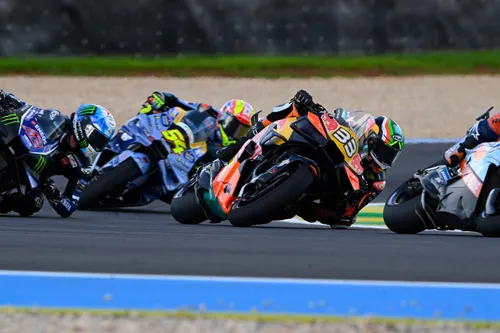 Brad Binder on his motorcycle