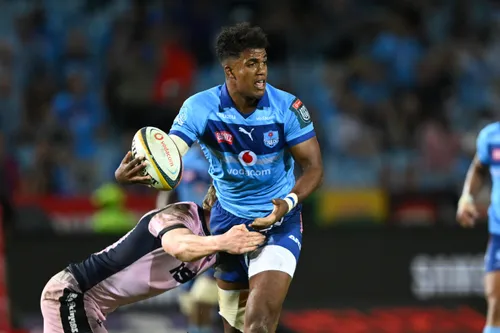 Bulls players celebrating a try