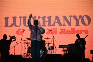 Luukhanyo performing on stage at the Cape Town International Jazz Festival