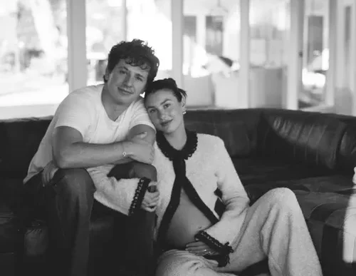 Charlie Puth and Brooke Sansone with baby Jude