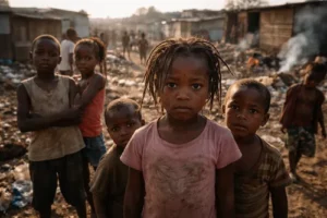 South African children celebrating Human Rights Day