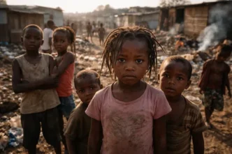 South African children celebrating Human Rights Day
