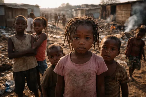 South African children celebrating Human Rights Day