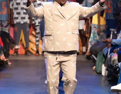 Andile Cele on the runway