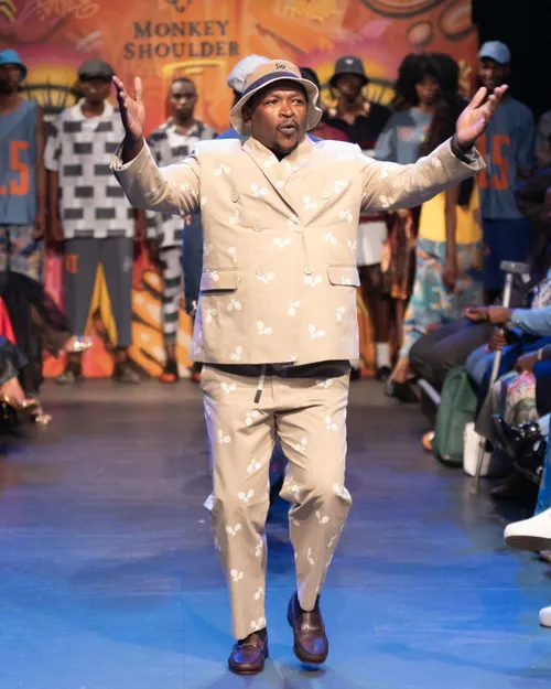 Andile Cele on the runway