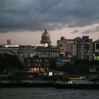 Russian oil tanker docking in Cuba