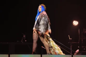 Doja Cat performing onstage during Global Citizen’s Move Afrika: Kigali