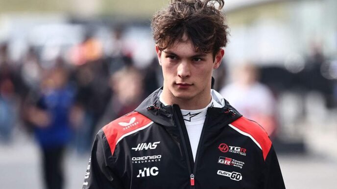 Ollie Bearman crashes at Japanese Grand Prix