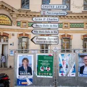 French flag waving in the wind