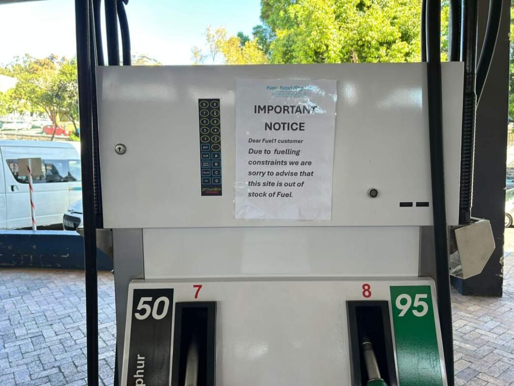 Fuel station with no diesel