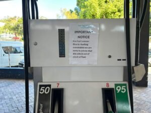 Fuel station with no diesel