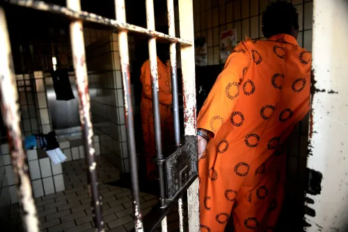 Police officer at a crime scene