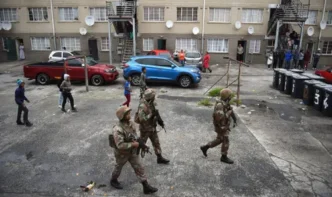 SANDF troops on patrol