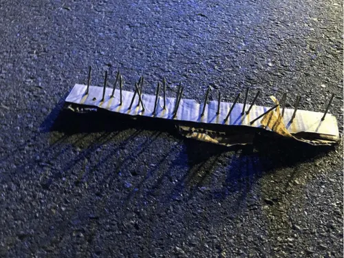 Road spiking incident on a Gauteng highway