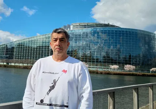 a protest against human rights abuses