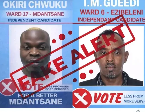 Fake election posters on social media