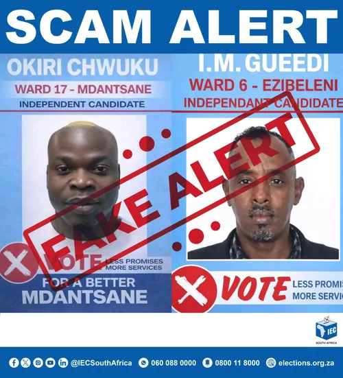 Fake election posters on social media