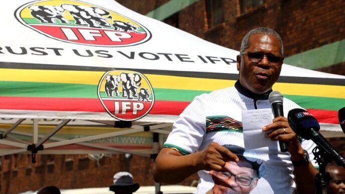 Velenkosini Hlabisa, leader of the Inkatha Freedom Party