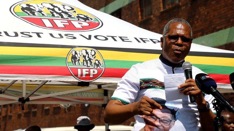 Velenkosini Hlabisa, leader of the Inkatha Freedom Party