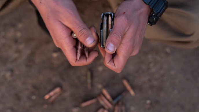 Iranian Kurds protesting in the streets