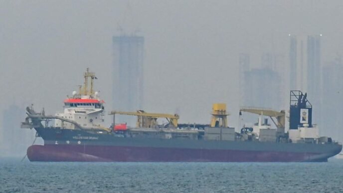 Oil tanker in the Strait of Hormuz