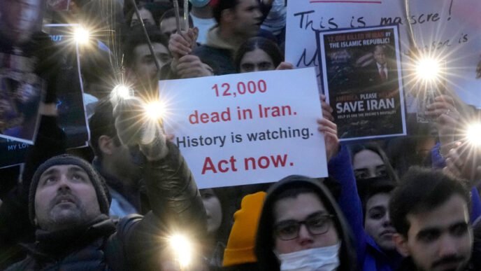 Iran sanctions protest