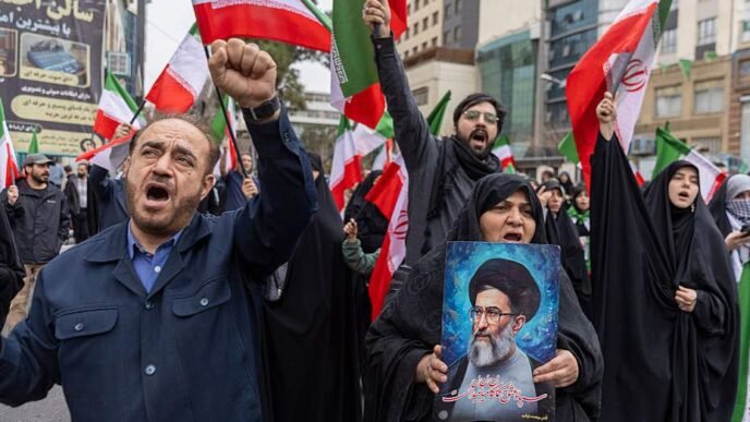 Australian flag with a red circle and line through it, symbolizing the travel ban