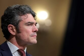 US flag and Iran flag