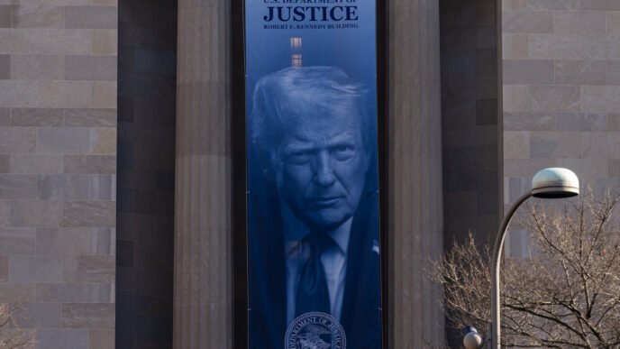 Justice Department building in Washington DC