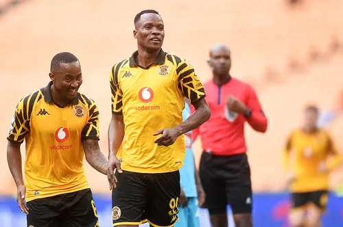 Kaizer Chiefs players celebrating a goal