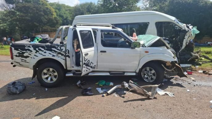 Kempton Park road accident scene