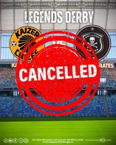 Kaizer Chiefs and Orlando Pirates players in action