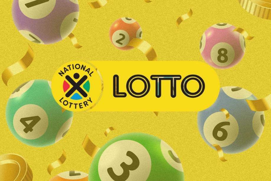 Lotto balls and tickets