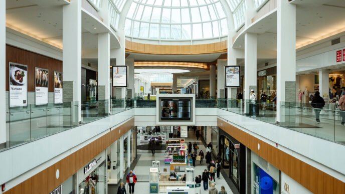 Luxury mall interior