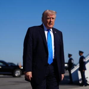 President Trump casting his ballot by mail