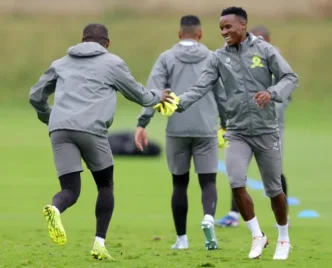 Mamelodi Sundowns players in action