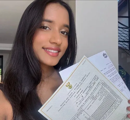 Matric student studying for exams