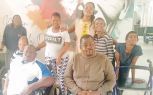 Merewent Cheshire Home residents and staff