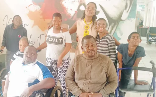 Merewent Cheshire Home residents and staff