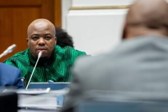 Jacob Zuma at a press conference