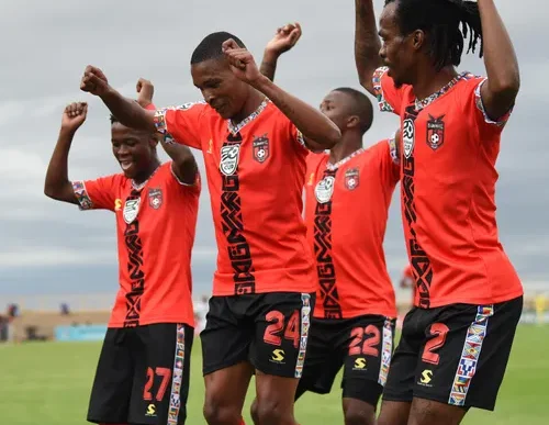 TS Galaxy players celebrating their win