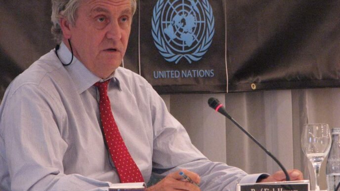 Nicholas Haysom, a renowned South African lawyer and head of the United Nations Mission in South Sudan